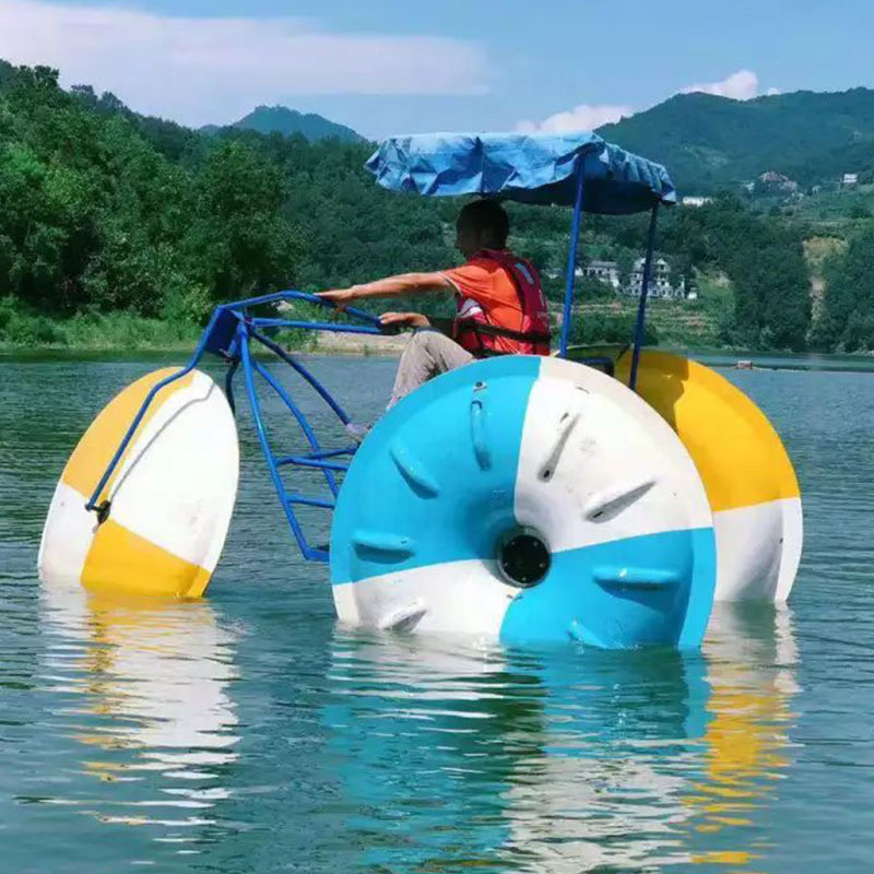 Bicicleta acuática de ruedas grandes